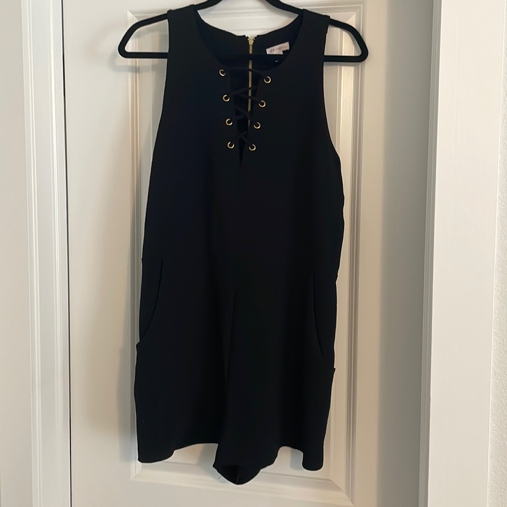 Black romper, size large